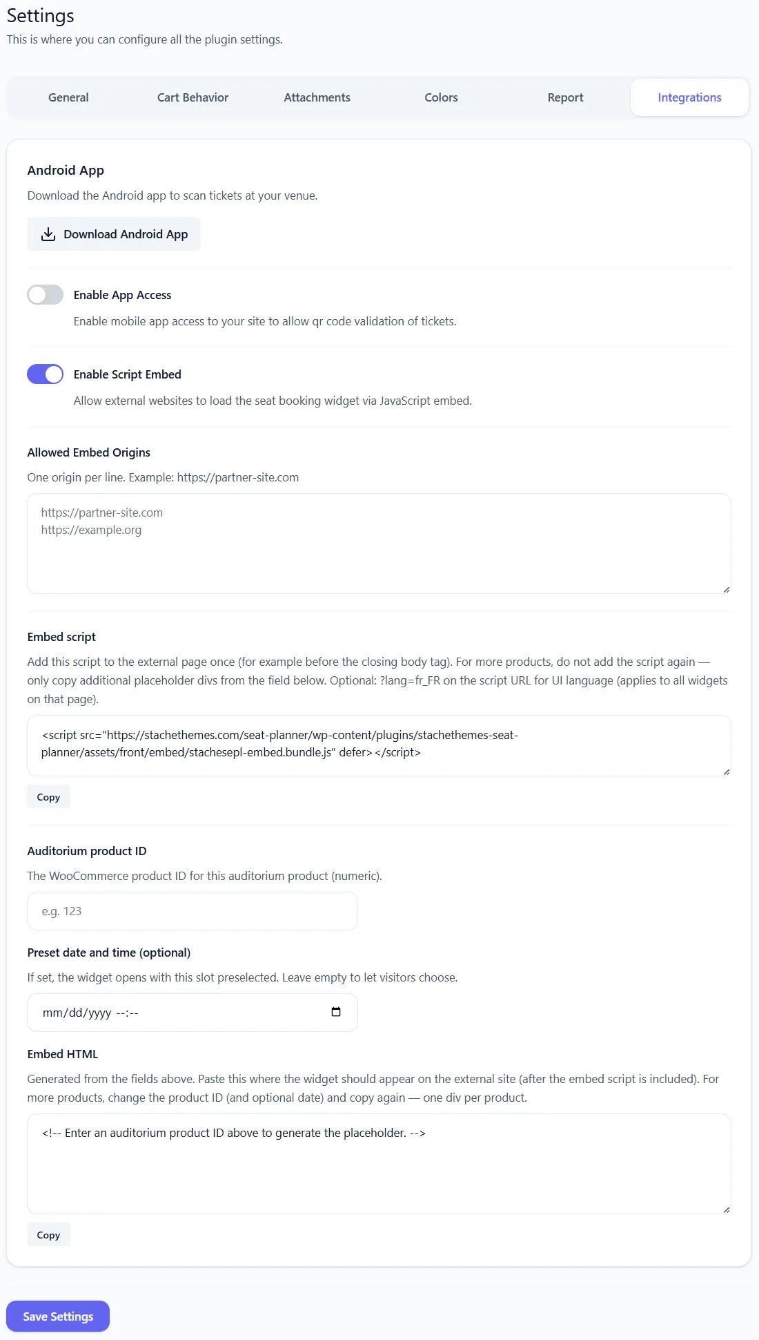 Documentation | Stachethemes Seat Planner