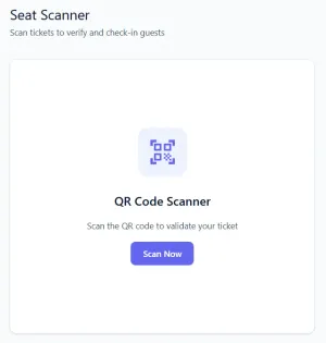 Browser-based QR ticket scanner in WordPress admin